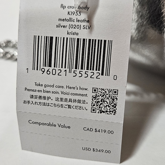 NWT Kate Spade Krista metallic chain flap crossbody bag - Picture 9 of 9